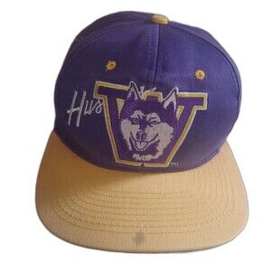 Vtg Washington Huskies snapback hat